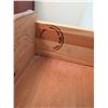 Image 4 : Malcom Cherry Nightstands w/ Brass Handles & Lower Shelf