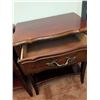 Image 7 : Malcom Cherry Nightstands w/ Brass Handles & Lower Shelf