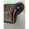 Image 6 : Over stuffed Plush Microfiber 3 Seat Sofa w/ Carved Embelishments