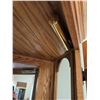 Image 11 : Solid Oak Corner Curio Cabinet w/ Overhead Light