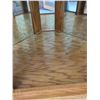 Image 7 : Solid Oak Corner Curio Cabinet w/ Overhead Light
