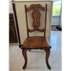 Image 10 : Vintage Fir Dining Table with Removable Leaf and Four Chairs