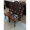 Image 16 : Vintage Fir Dining Table with Removable Leaf and Four Chairs