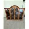 Image 1 : Wood And Glass Curio Display Cabinet With Four Doors