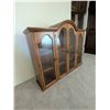 Image 2 : Wood And Glass Curio Display Cabinet With Four Doors
