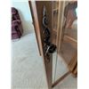 Image 5 : Wood And Glass Curio Display Cabinet With Four Doors