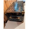 Image 3 : Metal Marine Strongbox Trunk with Brass Hardware