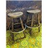 Image 1 : Wooden Bar Stools with Metal Footrest, Made in Yugoslavia