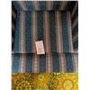 Image 5 : Upholstered Wingback Armchair with Striped Pattern