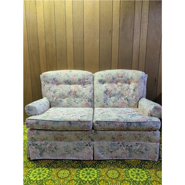 Sklar-Peppler Floral Upholstered Loveseat with Scotchgard Fabric