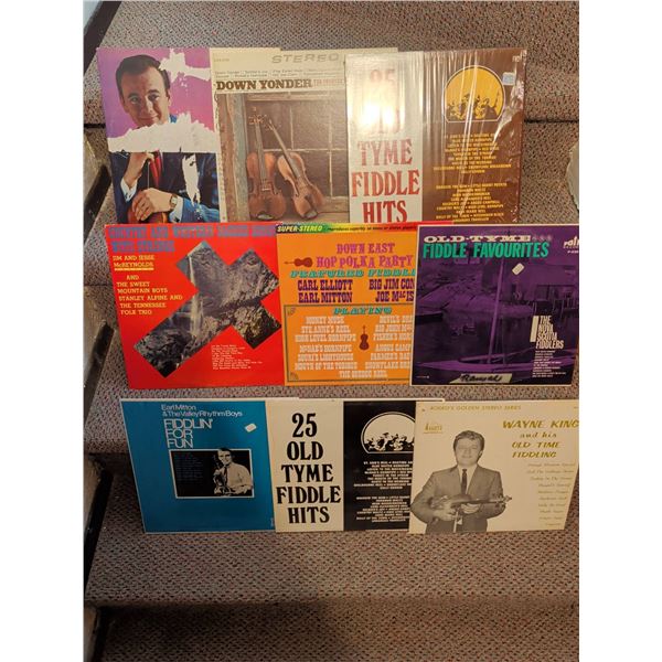 Fiddle Frenzy Vinyl Record Lot – Old Tyme Fiddle, Country, Folk