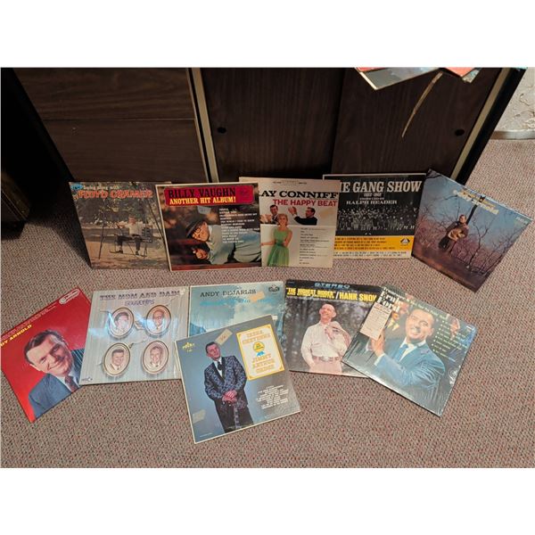 10 Vintage Country and Easy Listening Vinyl LP Records