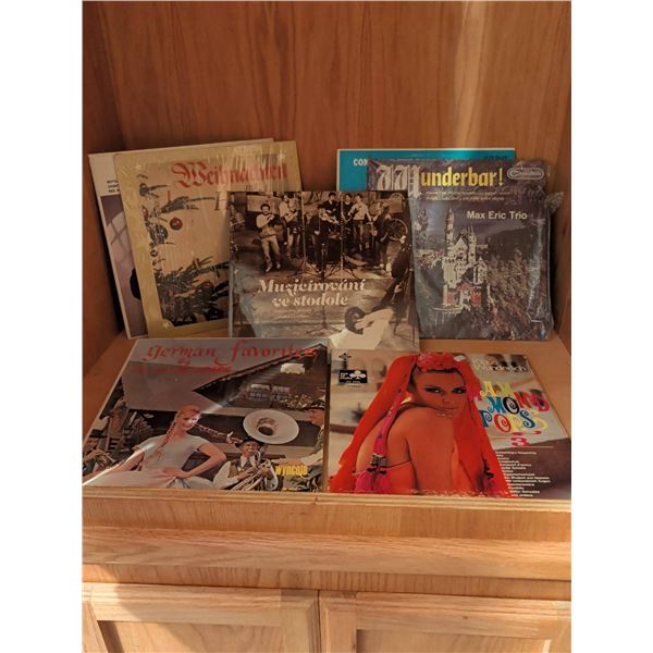 European-Themed Vinyl LP Record Lot (8 Records)