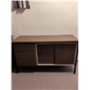 Image 1 : Wood-Laminate Storage Cabinet with Sliding Doors and Drawers
