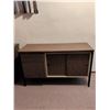 Image 3 : Wood-Laminate Storage Cabinet with Sliding Doors and Drawers