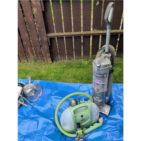 Bissell Little Green ProHeat Spot Cleaner and Shark Navigator Upright Vacuum