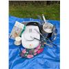 Image 1 : Kitchenware Lot with Lean Mean Fat Grilling Machine and Stainless Steel Pots