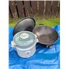 Image 1 : Hamilton Beach Rice Cooker and Electric Wok with Accessories