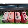 Image 4 : Plastic Gasoline Fuel Cans, Set of 7
