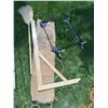 Image 3 : Yard and Workshop Tools Lot: Levels, Broom, Extension Cord, Dolly Frame