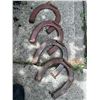 Image 5 : Garden Decor Lot: Owl Statue, Mushrooms, Metal Watering Can, Wooden Pump, Horseshoes
