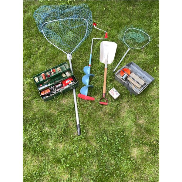 Fishing and Ice Fishing Gear Lot