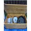 Image 1 : Pine Storage Chest With Kitchen Appliances