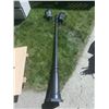 Image 1 : Black Metal Double-Headed Outdoor Lamp Post