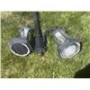 Image 4 : Black Metal Double-Headed Outdoor Lamp Post