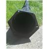 Image 5 : Black Metal Double-Headed Outdoor Lamp Post