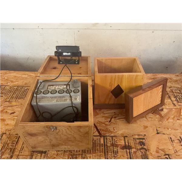 Eagle Supra Pro I.D. Fish Finder with Battery in Wooden Case