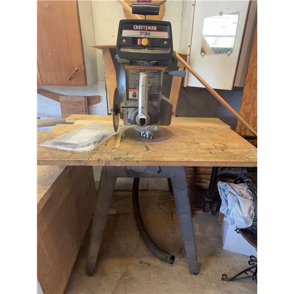 Craftsman 11 Amp Model 27364 Radial Arm Saw