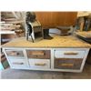 Image 1 : Wood Shop Storage Workbench With Drawers, Blower Fan, and Boots