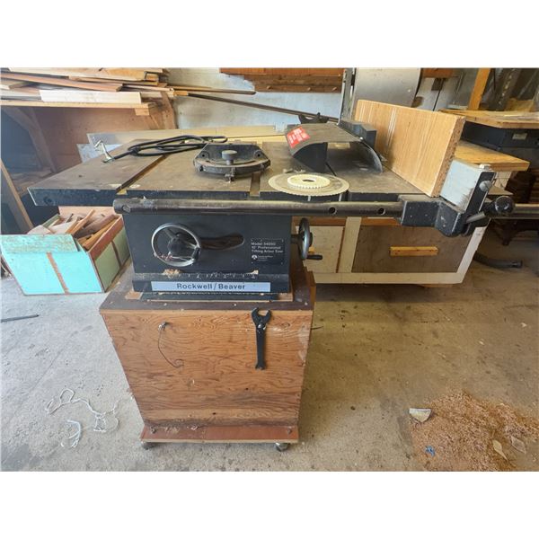 Rockwell/Beaver Table Saw with Stand and Accessories