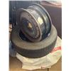 Image 1 : Steel Wheel Rim and Mounted Tire
