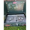 Image 5 : Coleman Propane Stove, Thermos Set, Tarps, and Metal Plant Stand Group