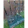 Image 7 : Coleman Propane Stove, Thermos Set, Tarps, and Metal Plant Stand Group