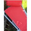 Image 3 : Red Outdoor Folding Recliner Lounge Chair with Pillow