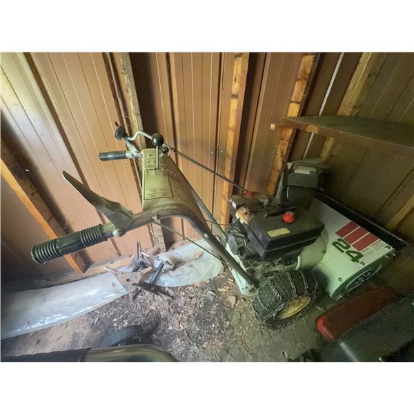 Tecumseh 24-Inch Snow Blower with Chains