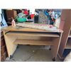 Image 2 : Office Supply Lot With Rolling Desk, Wrapping Paper, Scissors, Glue
