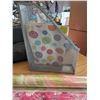 Image 8 : Office Supply Lot With Rolling Desk, Wrapping Paper, Scissors, Glue