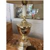 Image 4 : Brass Table Lamp with Shade, Sign, Tin, and Model Kit