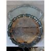 Image 2 : Two Engraved Silver-Plated Serving Trays