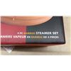 Image 3 : Infuse 4-Piece Bamboo Steamer Set