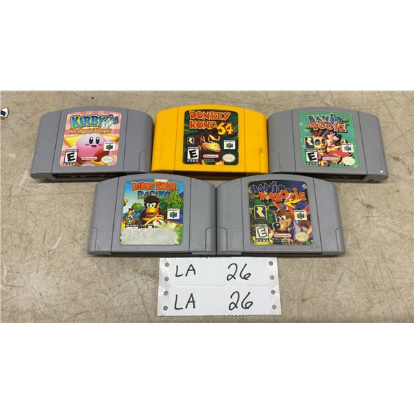 Nintendo 64 Games: Donkey Kong 64, Kirby 64, Banjo-Kazooie, Banjo-Tooie, Diddy Kong Racing