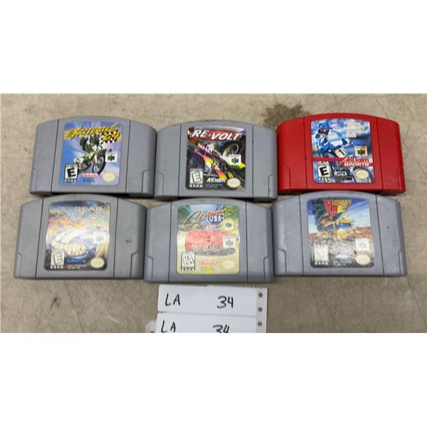 6 Nintendo 64 Games: Excitebike 64, Re-Volt, Cruis'n USA, Vigilante 8 and More