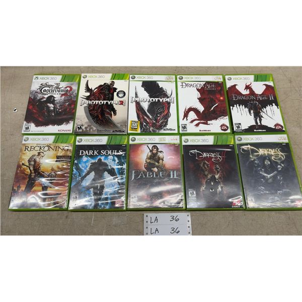 Xbox 360 Games: Castlevania 2, Reckoning, Dark Souls, Fable II, Prototype 2, Prototype, Dragon Age