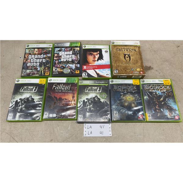 Xbox 360 Games: Grand Theft Auto IV, Fallout 3, BioShock, Oblivion, Mirror's Edge and More