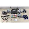 Image 1 : Nintendo 64 Console with 6 Controllers, Cables, and Pokémon Puzzle League Game