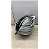 Image 3 : 2 GMAX GM6X Off-Road Motorcycle Helmets, Size XXL and XL, Black/White/Grey Graphic